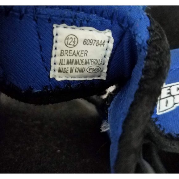 TECH DECK Black & Blue Breaker Velcro Sandals Boy's 12 1/2 - Picture 7 of 8